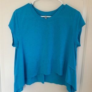 Free People Blue Short Sleeve Tee